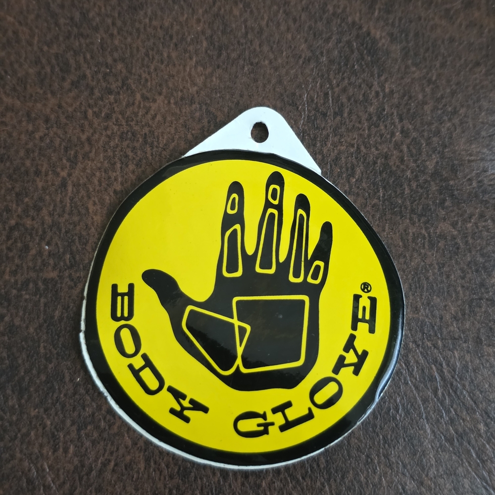 Body Glove Yellow Hand Logo Keychain